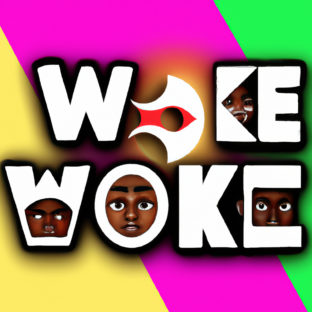 "#woke" qui réprésente la discrimination raciale