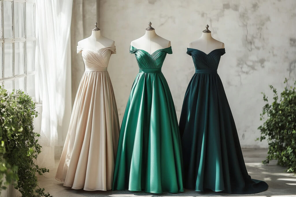 robe verte mariage