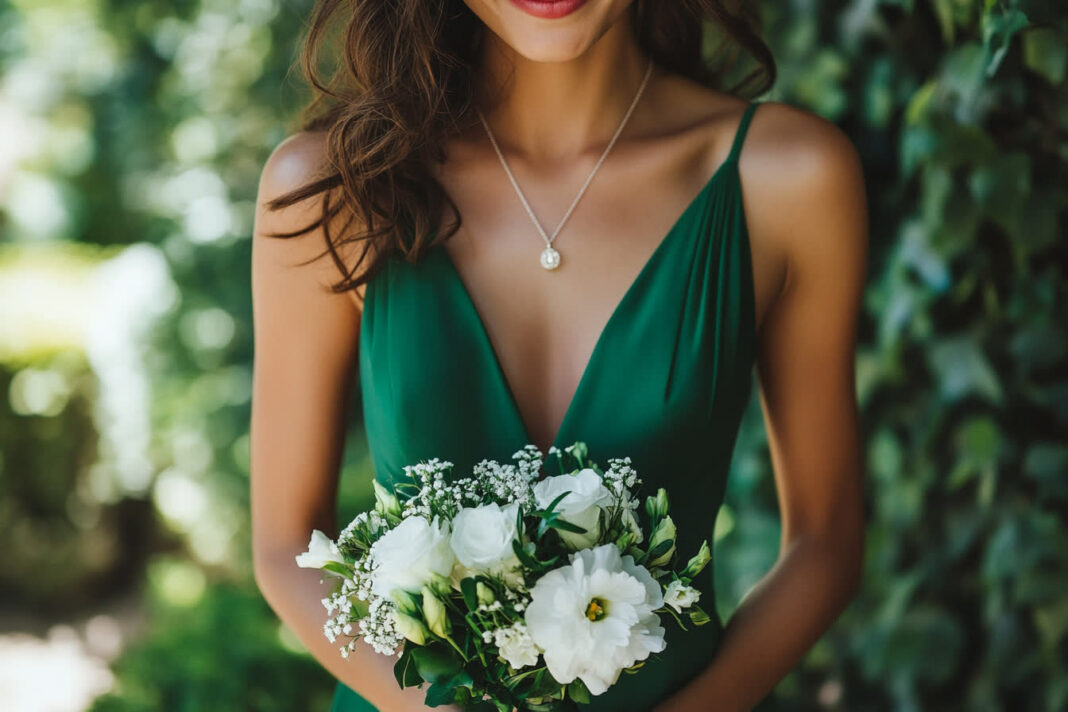 robe verte mariage