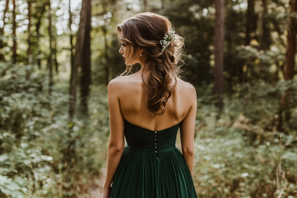 robe verte mariage