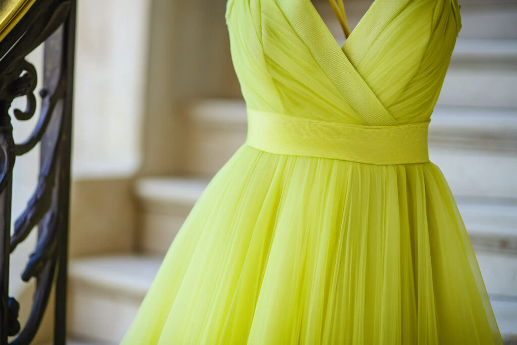 robe verte mariage