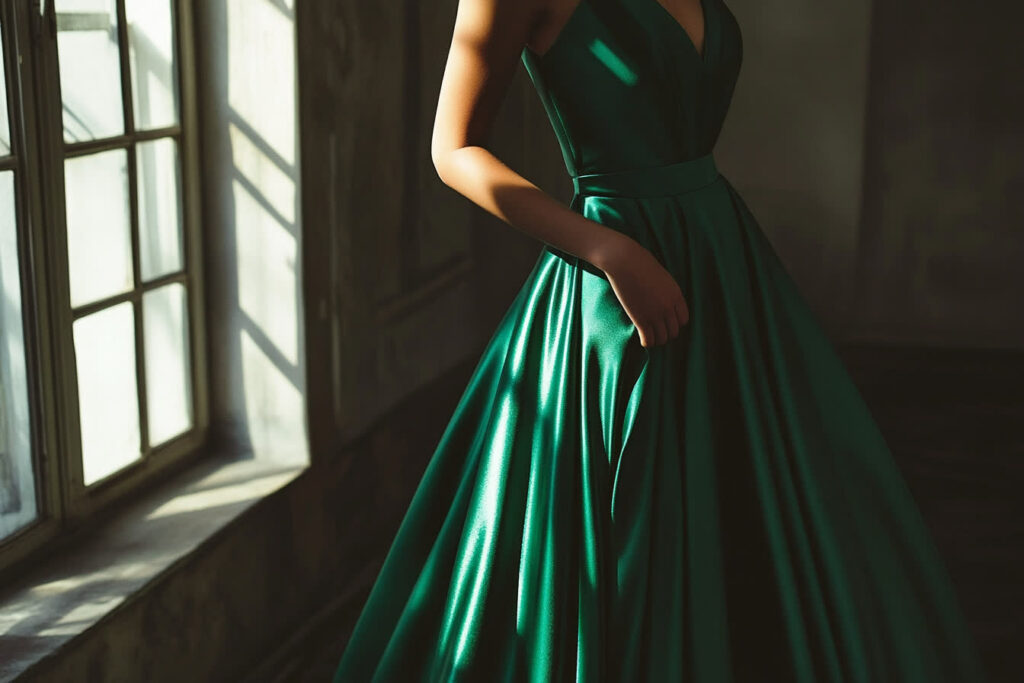 robe verte mariage