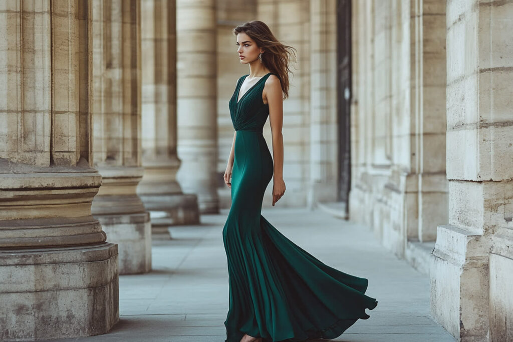 robe verte mariage