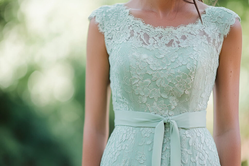 robe verte mariage