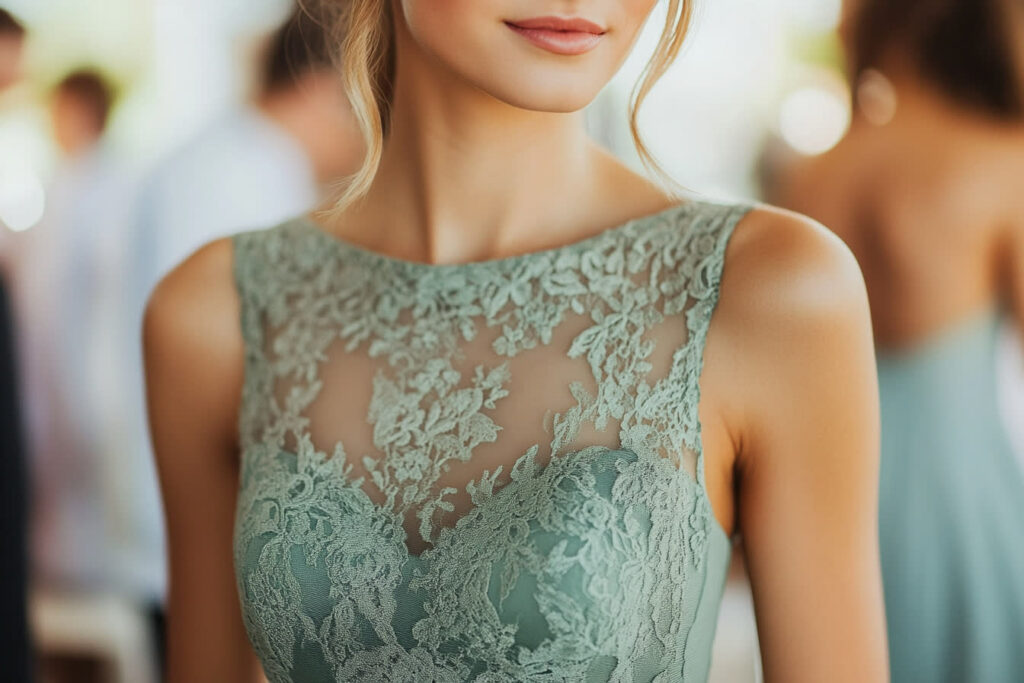 robe verte mariage